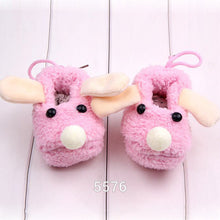 Cute Cartoon Animal Newborn Baby Anti-slip Slipper Fleece Shoes Socks Boots Prewalk Soft Bottom First Walkers ShoeD UBY