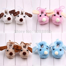 Cute Cartoon Animal Newborn Baby Anti-slip Slipper Fleece Shoes Socks Boots Prewalk Soft Bottom First Walkers ShoeD UBY