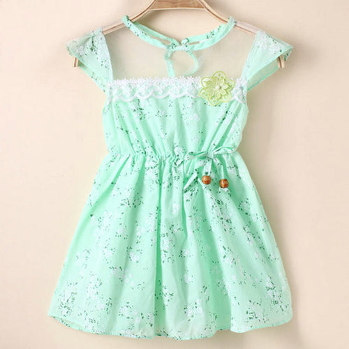 1-5Y Baby Kids Girls Lace Floral Tunic Princess Dress One-Piece Party Dresses UBY