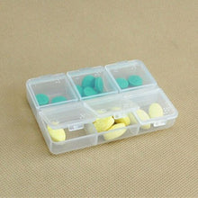 6 D Tablet Pill Box Holder Medicine Case Storage Organizer Container P1 UBY