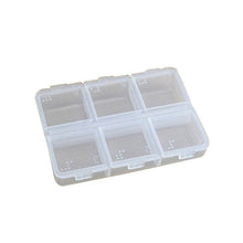 6 D Tablet Pill Box Holder Medicine Case Storage Organizer Container P1 UBY