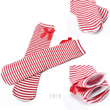 Cotton Kids Baby Bowknot Stripes In tube 1-8Y Girls Dress High Stocking  UBY