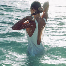 Chiffon Dresses Sexy Women White Beach Dress Casual O-Neck Backless Long Maxi Dress LY3 UBY