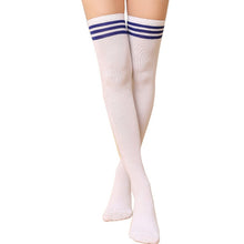 Hot Thigh High Sexy Cotton Stocking Women Striped Over Knee Girl Lady Stockings UBY