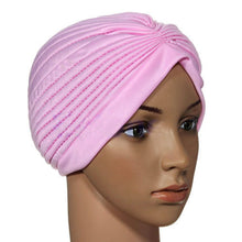 Indian Cap Pleated Headwrap Turban Stretchy Band Hats for Women Cloche Chemo Hijab Beanies  UBY