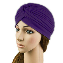 Indian Cap Pleated Headwrap Turban Stretchy Band Hats for Women Cloche Chemo Hijab Beanies  UBY