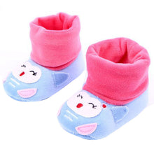Infant Baby Boy Girl Fleece Booties Toddler Kid Soft Sole Indoor Shoes Prewalker 0-12M UBY