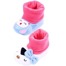 Infant Baby Boy Girl Fleece Booties Toddler Kid Soft Sole Indoor Shoes Prewalker 0-12M UBY