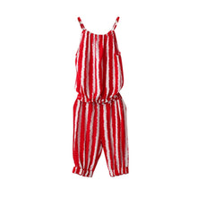 Kid Baby Girls Casual Jumpsuit Outfits Sets Baby Girls Striped VestCrop Pants Clothes Suits UBY