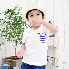 Kid Boy Summer Short Sleeve T-shirt Baby Cartoon Dolphins Casual Tee Shirt Tops 2-7 Y HT UBY