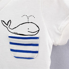 Kid Boy Summer Short Sleeve T-shirt Baby Cartoon Dolphins Casual Tee Shirt Tops 2-7 Y HT UBY
