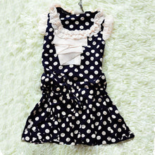 Kids Girls Party One Piece Dress Chiffon Dots Ruffled Sundress Dresses Clothing 1-6Y UBY