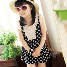 Kids Girls Party One Piece Dress Chiffon Dots Ruffled Sundress Dresses Clothing 1-6Y UBY