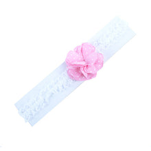 Kids Headwear Lace band Girls Dots Flower Hair Ribbon Headband 4 Colors Choice FreeUBY