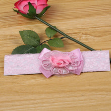 Lovely Baby Kids Girls Headband Gauze Flower Pearl Headwear Hair Wear Hair Band FreeUBY