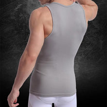 Men Muscle Fitted Body Shaper Boy Tight Stretch Vest Shirt Shapewear Casual Slimming Underwear  UBY