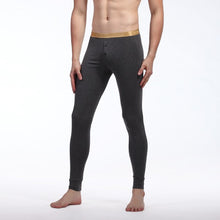 Men Soft Long Johns Warm Thermal Underwear Pants Gold Edge Cotton Buttons S-XLUBY