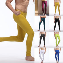 Men Soft Long Johns Warm Thermal Underwear Pants Gold Edge Cotton Buttons S-XLUBY