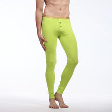 Men Soft Long Johns Warm Thermal Underwear Pants Gold Edge Cotton Buttons S-XLUBY