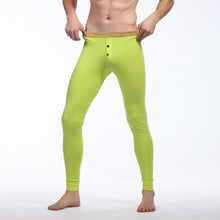 Men Soft Long Johns Warm Thermal Underwear Pants Gold Edge Cotton Buttons S-XLUBY