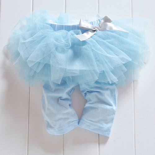 0-3Years Baby Princess Girl Kids Tutu Skirt Culottes Leggings Gauze Pants Party Bow Skirts  UBY