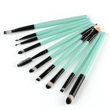 10pcss Pro Beauty Eye Shadow Eyeliner Cosmetic Makeup Brush Brushes Set Tool UBY