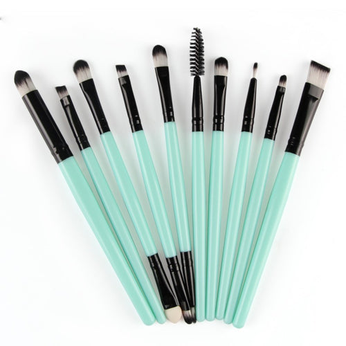 10pcss Pro Beauty Eye Shadow Eyeliner Cosmetic Makeup Brush Brushes Set Tool UBY