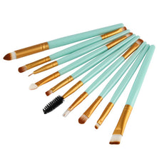 10pcss Pro Beauty Eye Shadow Eyeliner Cosmetic Makeup Brush Brushes Set Tool UBY