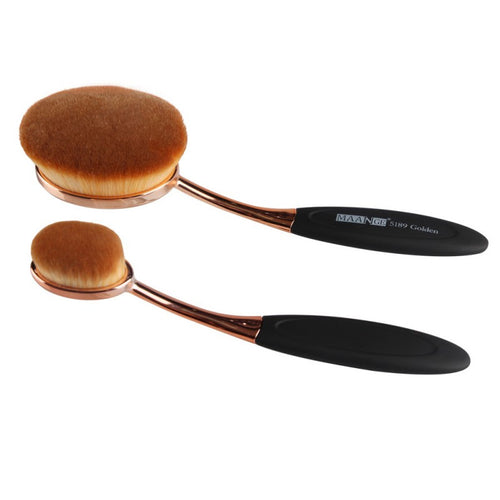 2pcss Powder Makeup Foundation Brush Blend Tools Oval Makeup Cosmetic Cream Puff Powder Blush Make Up Brushes UBY