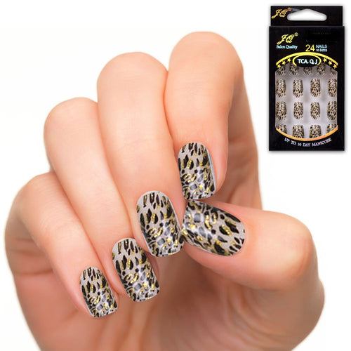 25 Patterns Acrylic Designer Nail tips False French Nails Full 24pcss  UBY