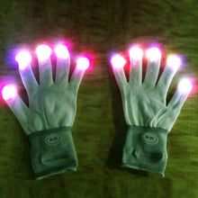 7 Mode Flashing Light Up Fingertip LED Gloveittens Rave Party Disco Gloves For UBY