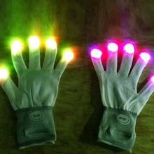 7 Mode Flashing Light Up Fingertip LED Gloveittens Rave Party Disco Gloves For UBY