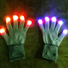 7 Mode Flashing Light Up Fingertip LED Gloveittens Rave Party Disco Gloves For UBY