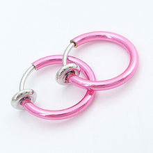 And Clip on Boby Nose Lip Ear Piercing Rings Clip Punk Goth False Clip Earrings UBY