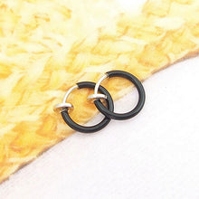 And Clip on Boby Nose Lip Ear Piercing Rings Clip Punk Goth False Clip Earrings UBY