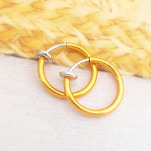 And Clip on Boby Nose Lip Ear Piercing Rings Clip Punk Goth False Clip Earrings UBY