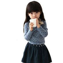 Arival Toddler Baby Girls Blouse Polka Dot Long Sleeve Shirt Tops Blouse Casual Cotton Kids Clothes UBY
