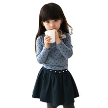 Arival Toddler Baby Girls Blouse Polka Dot Long Sleeve Shirt Tops Blouse Casual Cotton Kids Clothes UBY