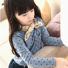 Arival Toddler Baby Girls Blouse Polka Dot Long Sleeve Shirt Tops Blouse Casual Cotton Kids Clothes UBY