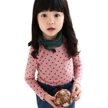 Arival Toddler Baby Girls Blouse Polka Dot Long Sleeve Shirt Tops Blouse Casual Cotton Kids Clothes UBY