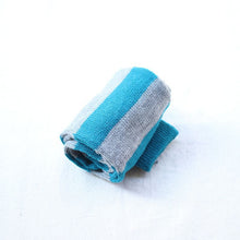 Children Baby Boy Girl Japanese-style Striped Cotton Leg Warmers Blue Knee Pads High Socks P1 UBY