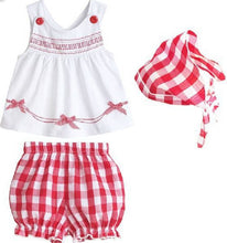 New Arrival Lovely Kids Baby Girls Clothing Sets Cute Kids Girls Sleeveless TopsPlaids ShortsScarf Outfits Casual Suits 1-3Y UBY