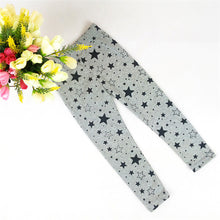 Baby Girls Kids Skinny Toddlers Star Print Leggings Pants Trousers 2-7 Years 6 Colors UBY