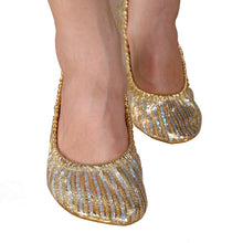 Belly Dance Adult Women Professional Shoes Slippers Flat Heel Ballerina Leather Sole UBY