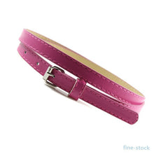 Belts For Women Multi Color Thin Skinny Faux Leather Waistband Casual Belts Strap UBY
