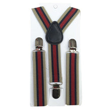 New Boys Girls Stripes Y-Back Suspenders Child Elastic Adjustable Clip-On Braces 2-8Y UBY