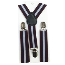 New Boys Girls Stripes Y-Back Suspenders Child Elastic Adjustable Clip-On Braces 2-8Y UBY