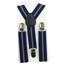 New Boys Girls Stripes Y-Back Suspenders Child Elastic Adjustable Clip-On Braces 2-8Y UBY