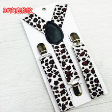 Children Kids Boy Girls Clip-on Leopard Suspenders Elastic Adjustable Braces PY1 P18 UBY