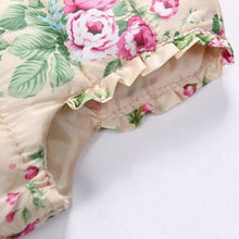 Children Outerwear Coats Flowers Printed Vest Kids Windbreaker Jacket Cotton Coats Children Warm Vest UBY